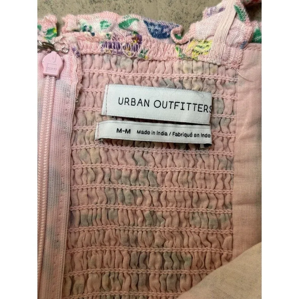 Urban Outfitters Pink Graphic Design Mini Dress Sz M